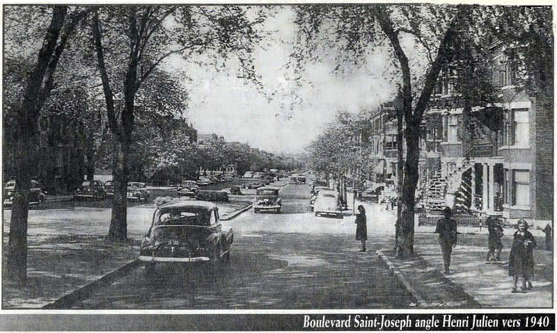 boulevard Saint-Joseph et Henri-Julien vers 1940 copie