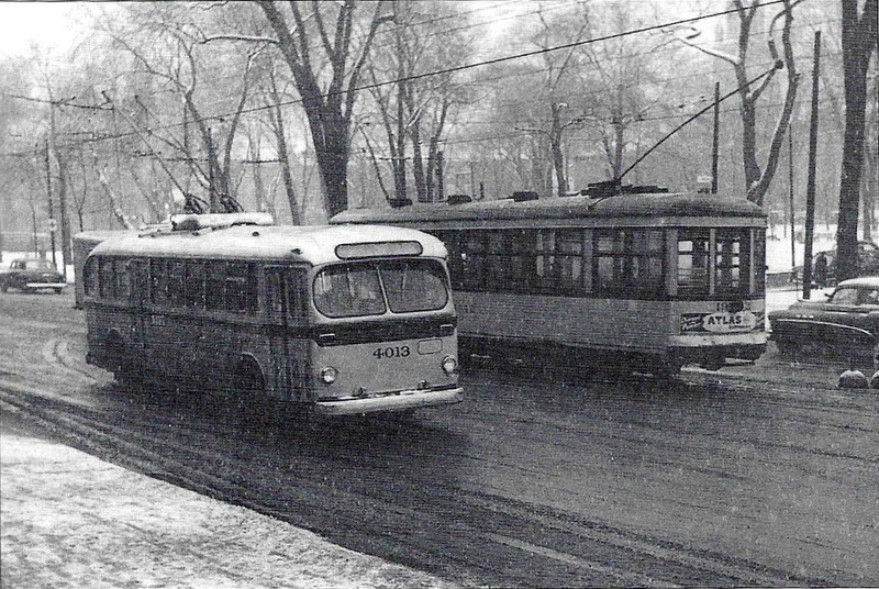 Trolleybus Amherst années 1950